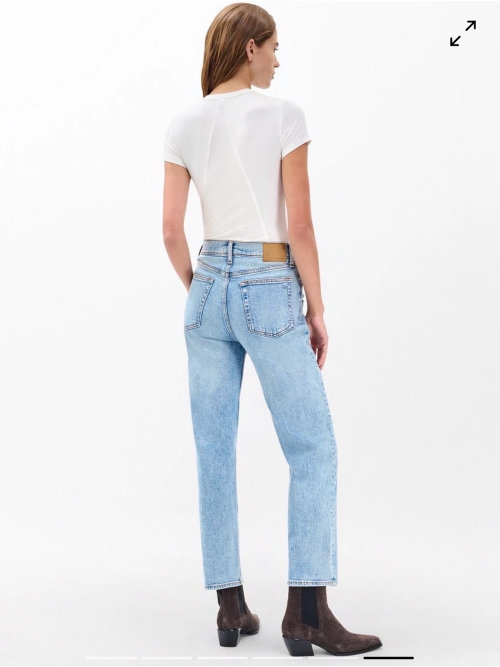 rag & bone Harlow Ankle Straight Jean in Lou Size 26